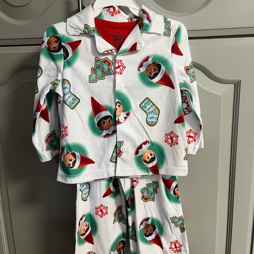 Elf on the Shelf toddler pajamas